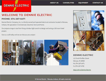 Tablet Screenshot of dennieelectric.com